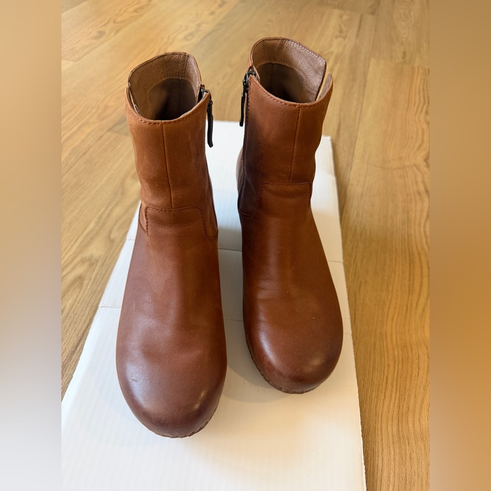 Dansko Leather Ankle Booties